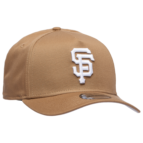 New Era Giants 9Forty A Frame Cap - Men's - Khaki/White - Image 3