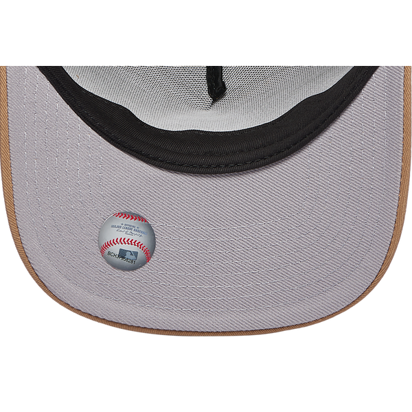 New Era Giants 9Forty A Frame Cap - Men's - Khaki/White - Image 5