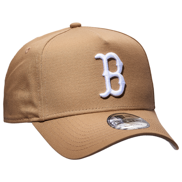 New Era Red Sox 9Forty A Frame Cap - Men's - Khaki/White - Image 3