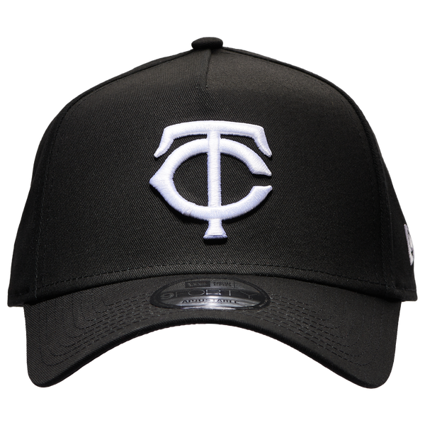 New Era Twins A Frame Adjustable Cap - Men's - Black/White - Image 2