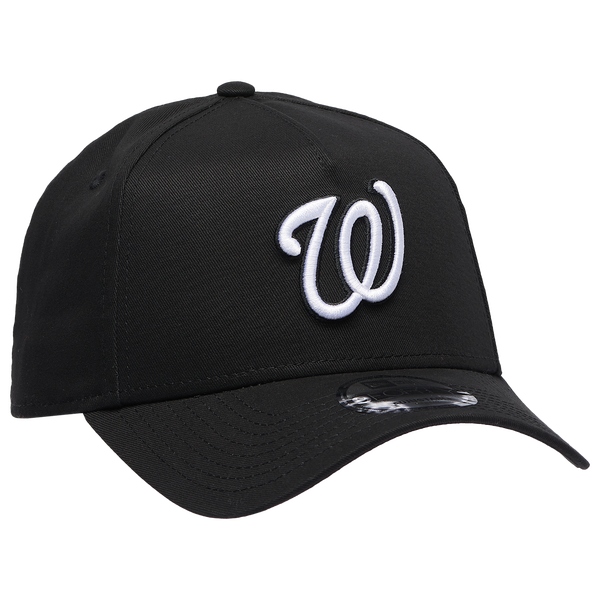 New Era Nationals A Frame Trucker Cap - Men's - White/Black - Image 3