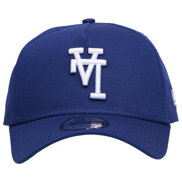 New Era Dodgers A Frame Upside LA Adjustable Cap - Men's - Blue/White - Image 2