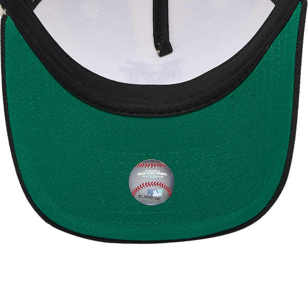 New Era Dodgers A-Frame Upside Two Tone Adjustable Cap - Men's - White/Black - Image 5