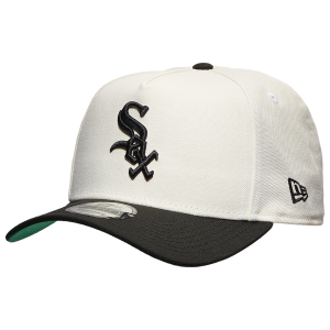 New Era White Sox A Frame 2T Adjustable Cap - Men's - White/Black