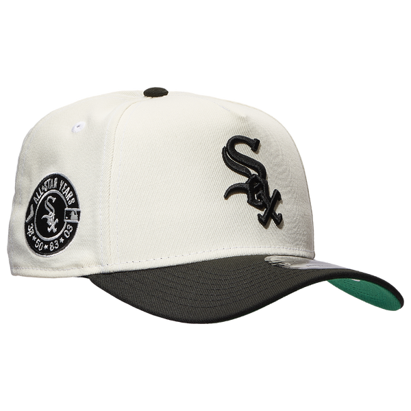 New Era White Sox A Frame 2T Adjustable Cap - Men's - White/Black - Image 3