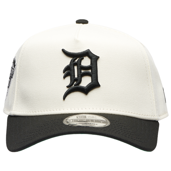 New Era Tigers 9FORTY A-Frame Hat - Men's - White/Black - Image 2