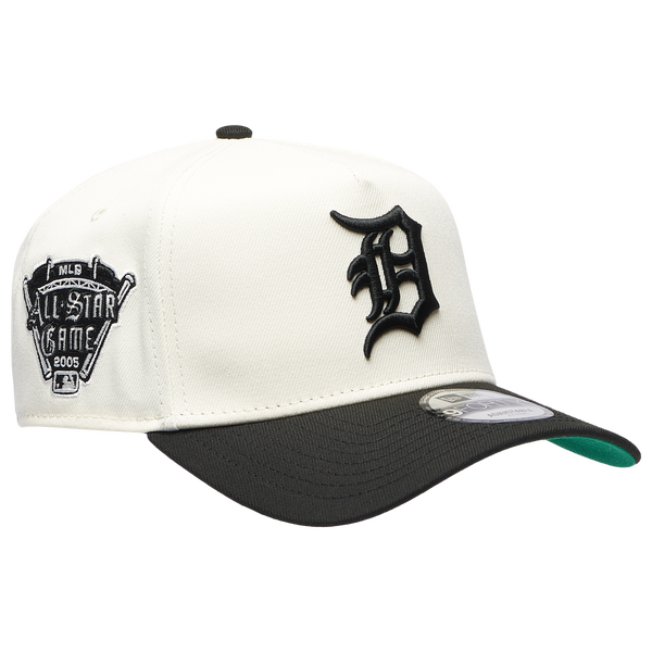 New Era Tigers 9FORTY A-Frame Hat - Men's - White/Black - Image 3