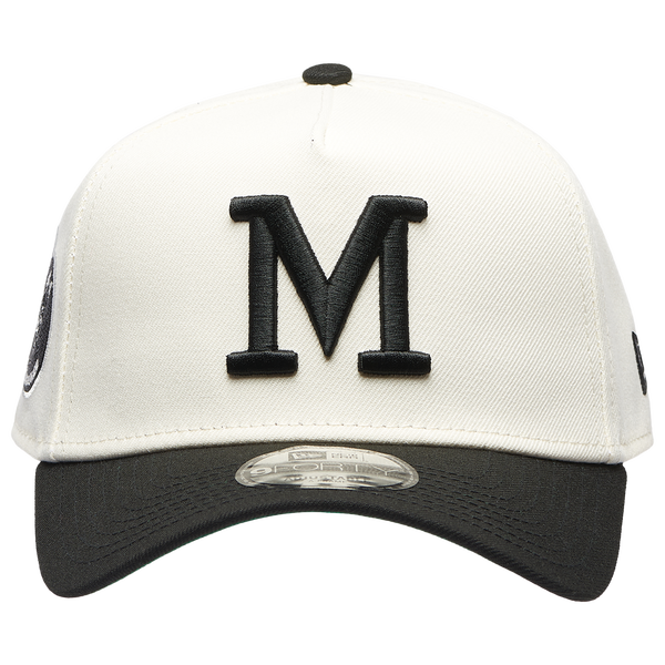 New Era Brewers 9FORTY A-Frame Adjustable Hat - Men's - White/Black - Image 2