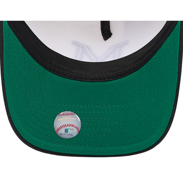New Era Brewers 9FORTY A-Frame Adjustable Hat - Men's - White/Black - Image 5