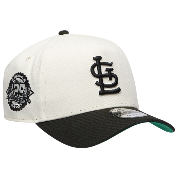 New Era Cardinals 9FORTY A-Frame Cap - Adult - White/Black - Image 3