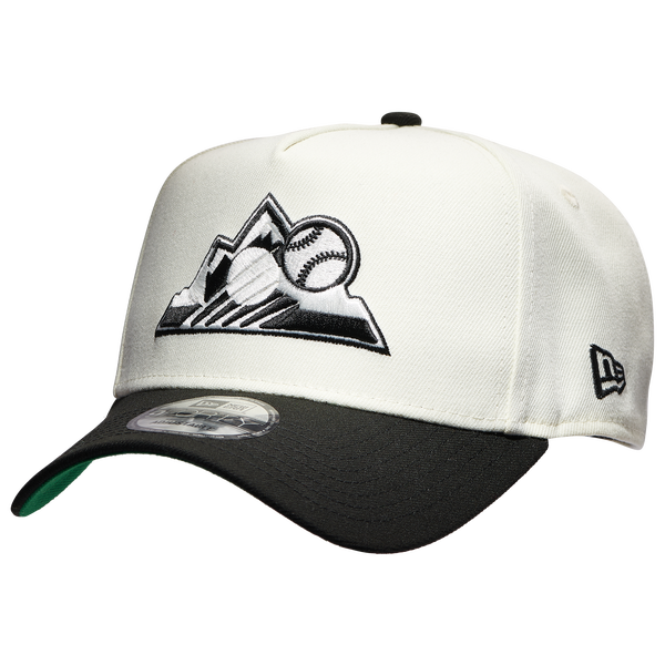 New Era Rockies 9FORTY Adjustable Cap - Men's - White/Black