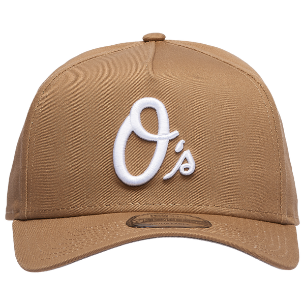 New Era Orioles A Frame Adjustable Cap - Men's - Khaki/White - Image 2