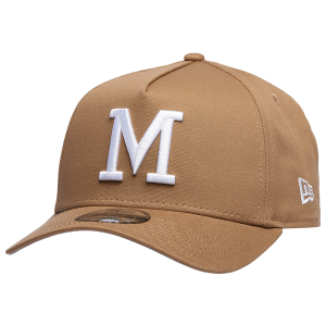 New Era Brewers A Frame Adjustable Cap - Men's - Khaki/White