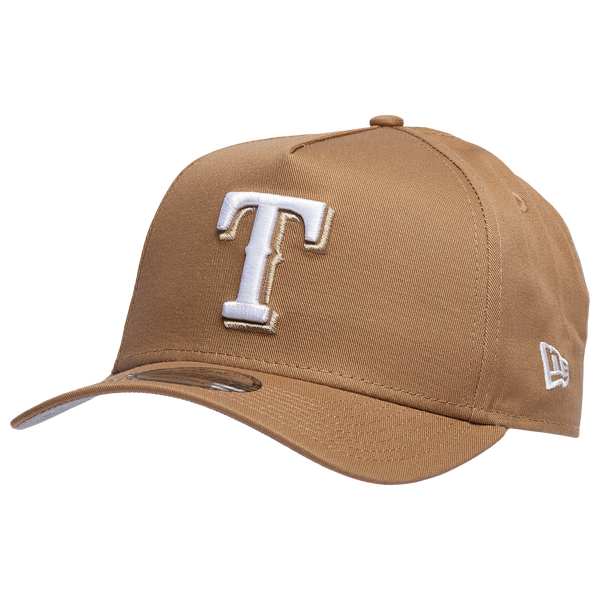 New Era Rangers A Frame Adjustable Cap - Men's - White/Khaki