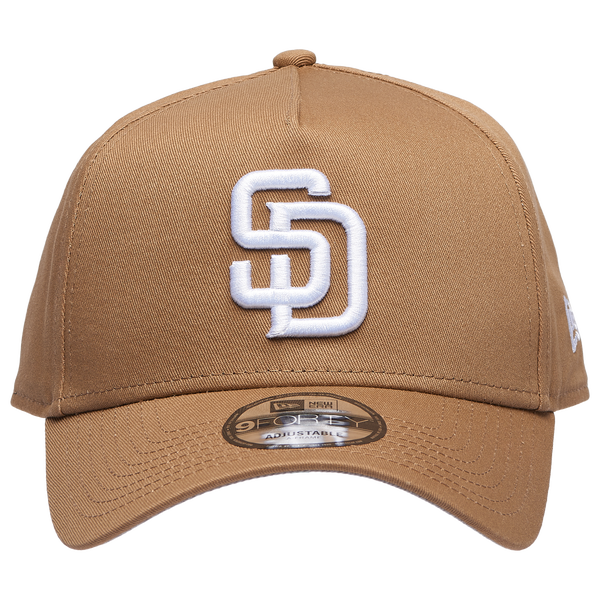 New Era Padres A Frame Adjustable Cap - Men's - Khaki/White - Image 2
