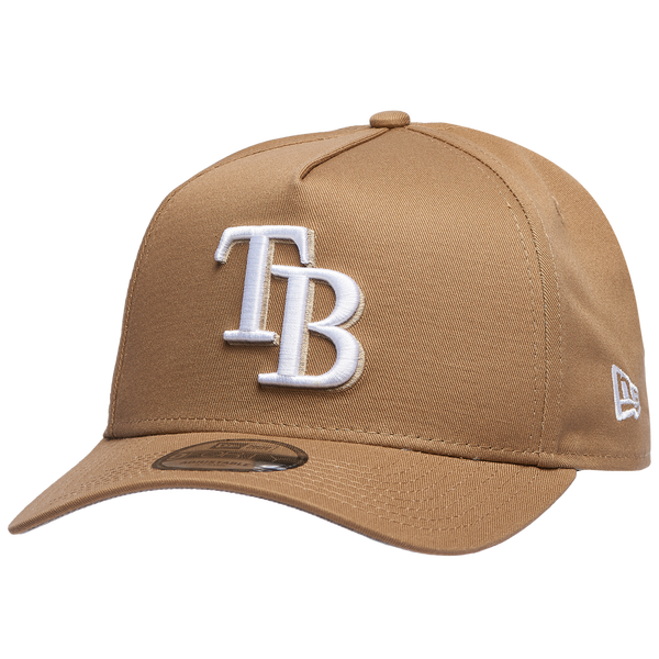 New Era Rays A Frame Adjustable Cap - Men's - Khaki/White
