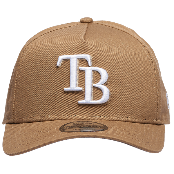 New Era Rays A Frame Adjustable Cap - Men's - Khaki/White - Image 2