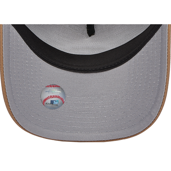 New Era Reds A Frame Adjustable Cap - Men's - White/Khaki - Image 5