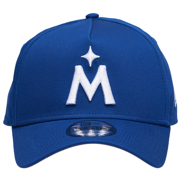 New Era Twins 940 A Frame Adjustable Cap - Men's - White/Light Royal - Image 2