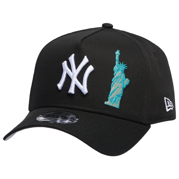 New Era Yankees A Frame SOL Adjustable Cap - Men's - Black/White