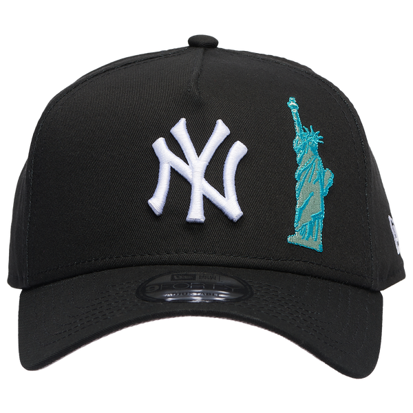 New Era Yankees A Frame SOL Adjustable Cap - Men's - Black/White - Image 2