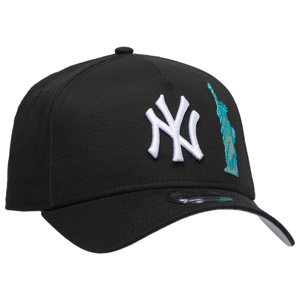 New Era Yankees A Frame SOL Adjustable Cap - Men's - Black/White - Image 3