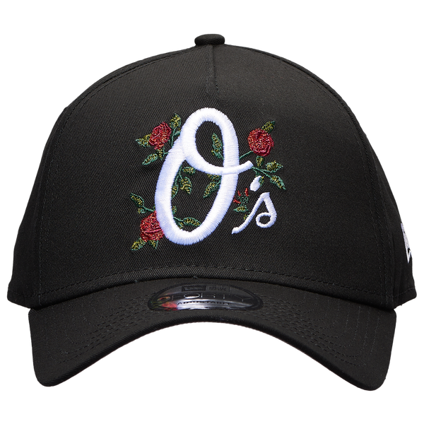 New Era Orioles 940 A Frame Rose Cap - Men's - Black/Multi - Image 2