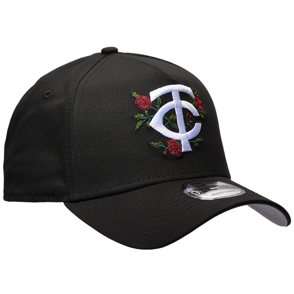 New Era Twins 940 A Frame Rose Cap - Men's - Black/Multi - Image 3