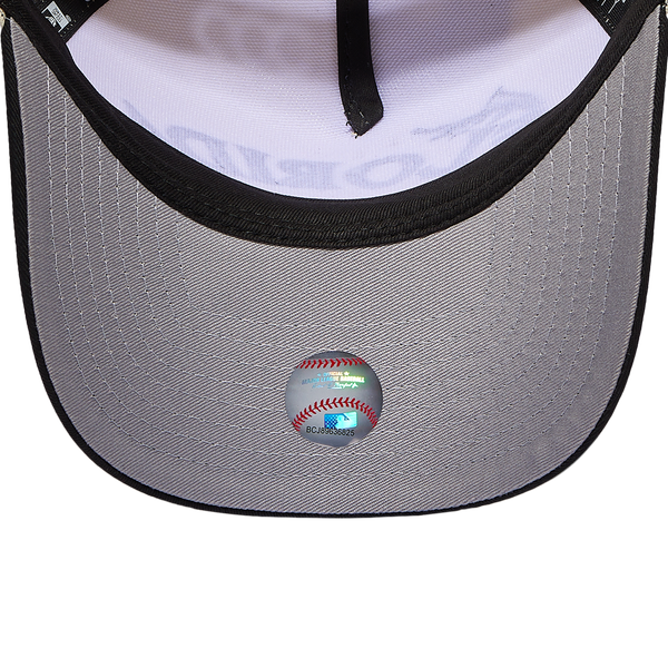 New Era Marlins 940 A Frame Arch Logo Cap - Men's - Black/Chrome - Image 5