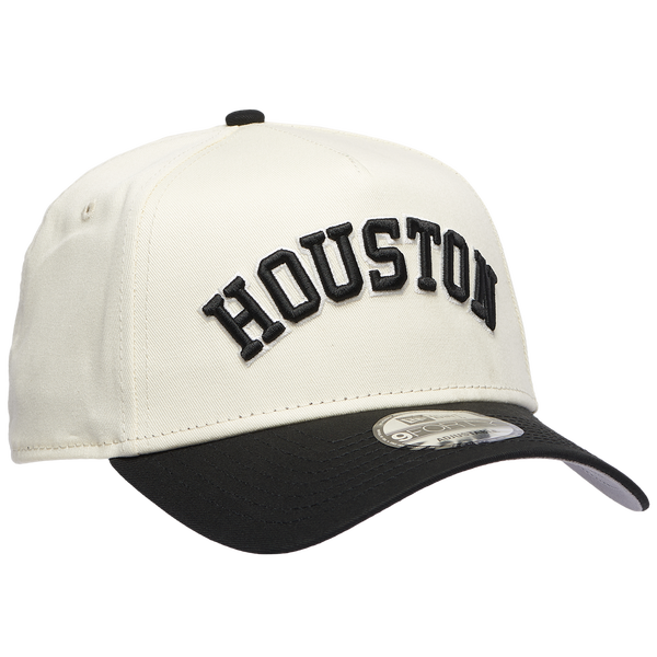 New Era Astros 940 A Frame Arch Logo Cap - Men's - Chrome/Black - Image 3