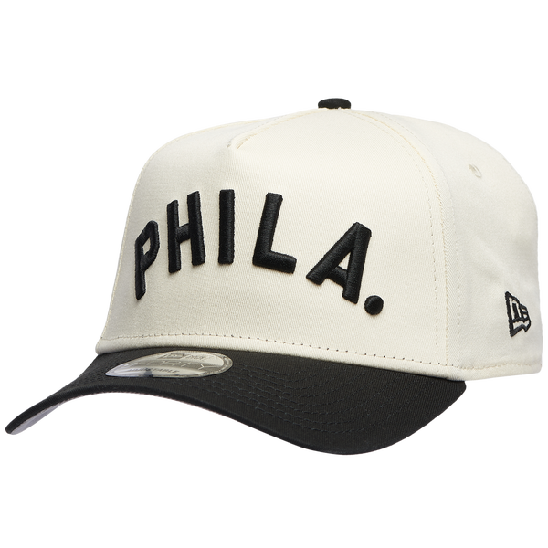 New Era Phillies 940 A Frame Arch Logo Cap - Men's - Chrome/Black