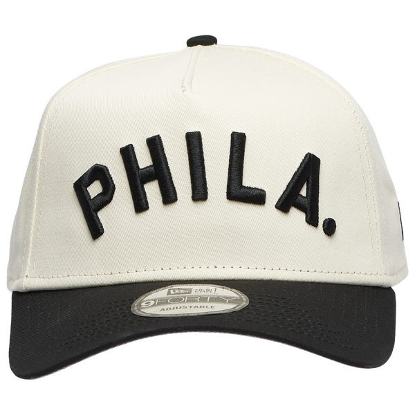 New Era Phillies 940 A Frame Arch Logo Cap - Men's - Chrome/Black - Image 2