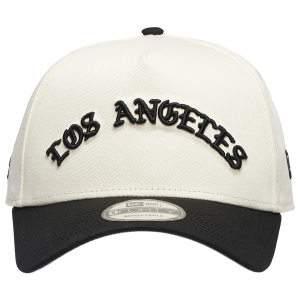 New Era Dodgers 940 A Frame Arch Logo Cap - Men's - Black/Chrome - Image 2