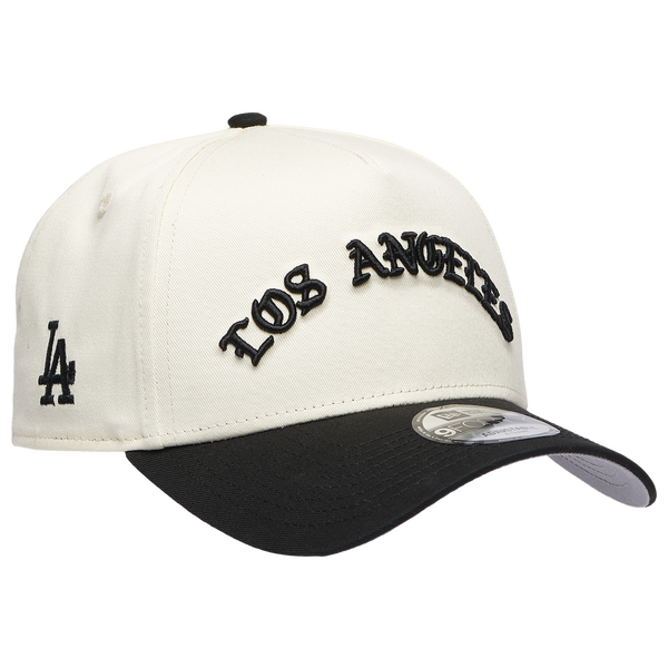 New Era Dodgers 940 A Frame Arch Logo Cap - Men's - Black/Chrome - Image 3