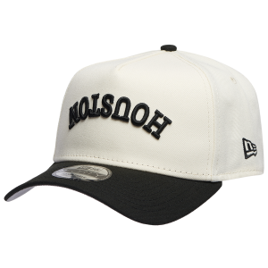 New Era Astros 9Forty A-Frame Upside Wordmark Cap - Adult - Chrome/Black