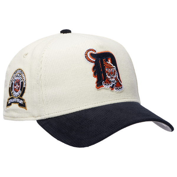 New Era Tigers 940 A Frame Corduroy Cap - Men's - Chrome/Navy - Image 3