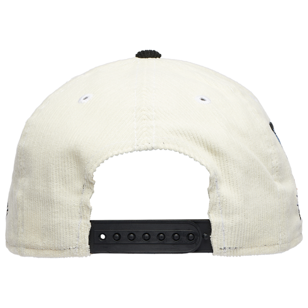 New Era Giants 940 A Frame Corduroy Cap - Men's - Black/Chrome - Image 4