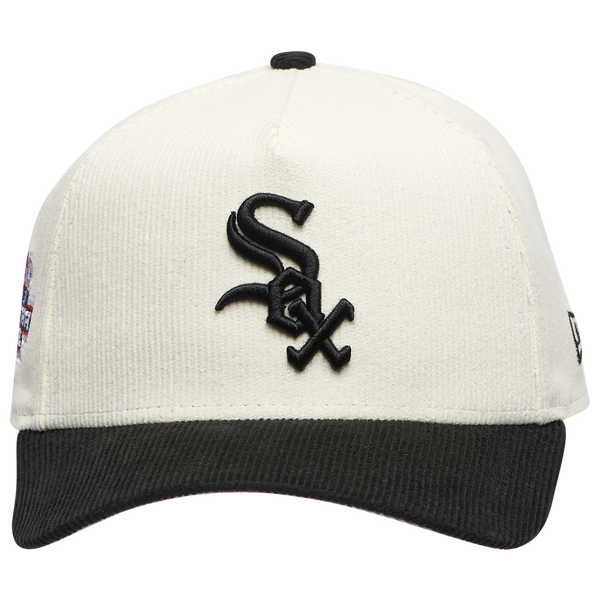 New Era Marlins 940 A Frame Corduroy Cap - Men's - Chrome/Black - Image 2