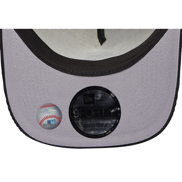 New Era Marlins 940 A Frame Corduroy Cap - Men's - Chrome/Black - Image 5
