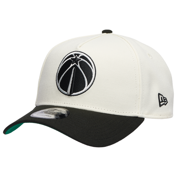 New Era Wizards Team 9FORTY A-Frame Chrome Cap - Men's - Chrome/Black