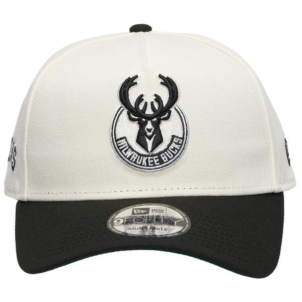 New Era Bucks Team 9FORTY A-Frame Chrome Cap - Men's - Chrome/Black - Image 2