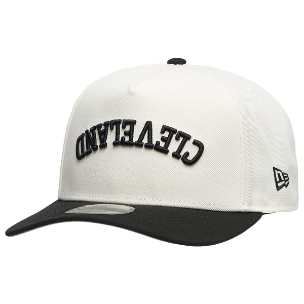 New Era Indians Two Toned City Upside Wordmark Cap - Adult - Chrome/Black - Image 2