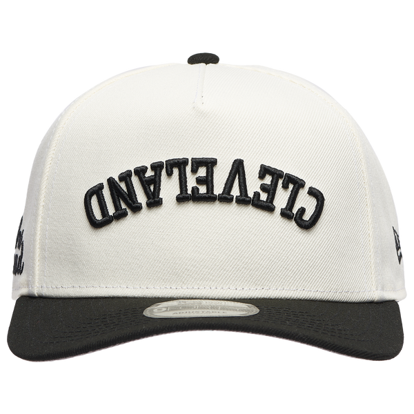 New Era Indians Two Toned City Upside Wordmark Cap - Adult - Chrome/Black - Image 3