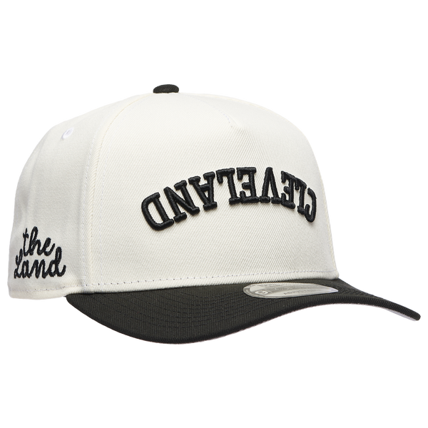 New Era Indians Two Toned City Upside Wordmark Cap - Adult - Chrome/Black - Image 4