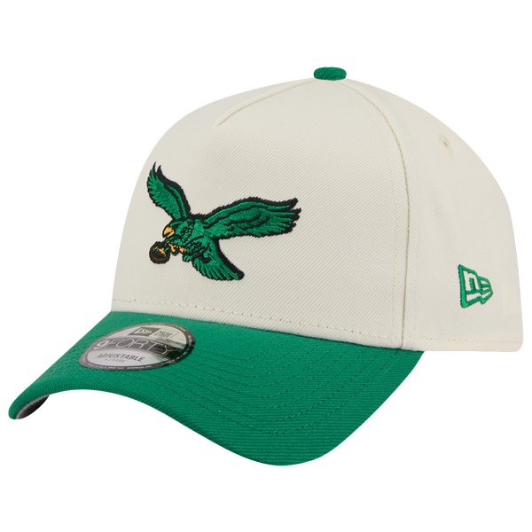 New Era Eagles 9FORTY A-Frame 2025 Upside Down Cap - Men's - Green/Chrome
