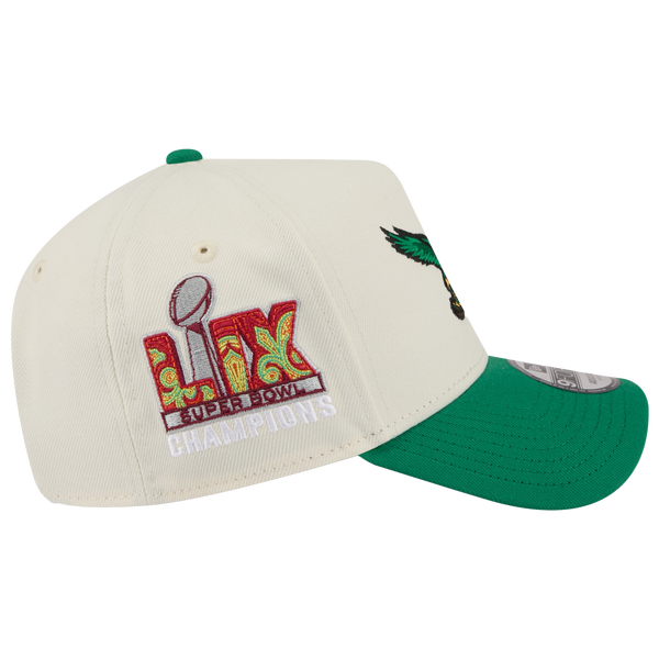 New Era Eagles 9FORTY A-Frame 2025 Upside Down Cap - Men's - Green/Chrome - Image 5