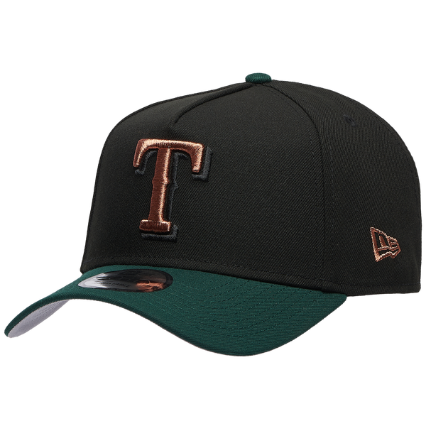 New Era Rangers 9FORTY A-Frame Metallic Cap - Men's - Black/Green