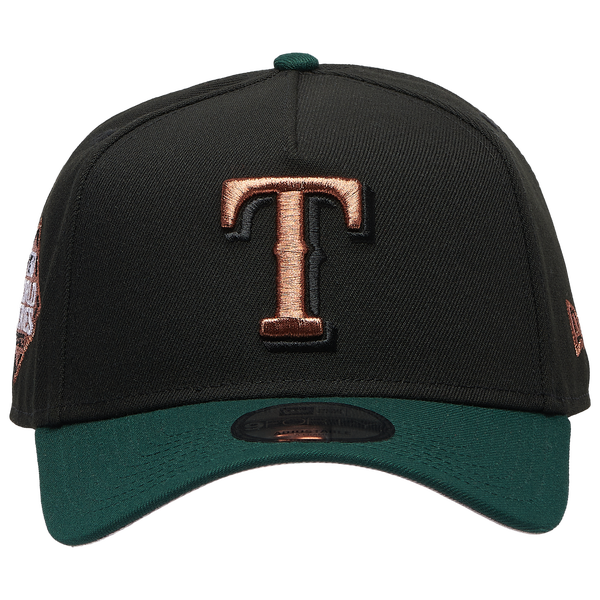 New Era Rangers 9FORTY A-Frame Metallic Cap - Men's - Black/Green - Image 2