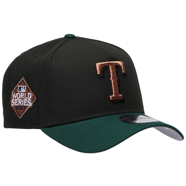 New Era Rangers 9FORTY A-Frame Metallic Cap - Men's - Black/Green - Image 3