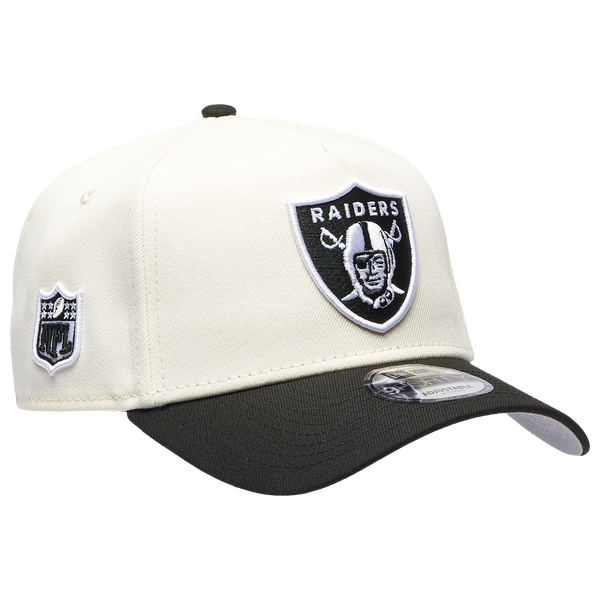 New Era Raiders 9FORTY A-Frame Cap - Men's - White/Black - Image 3